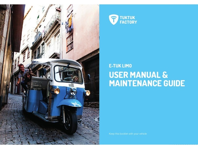 TukTuk Factory E-TUK LIMO User manual & maintenance guide TukTuk Factory E-TUK LIMO User manual & maintenance guide