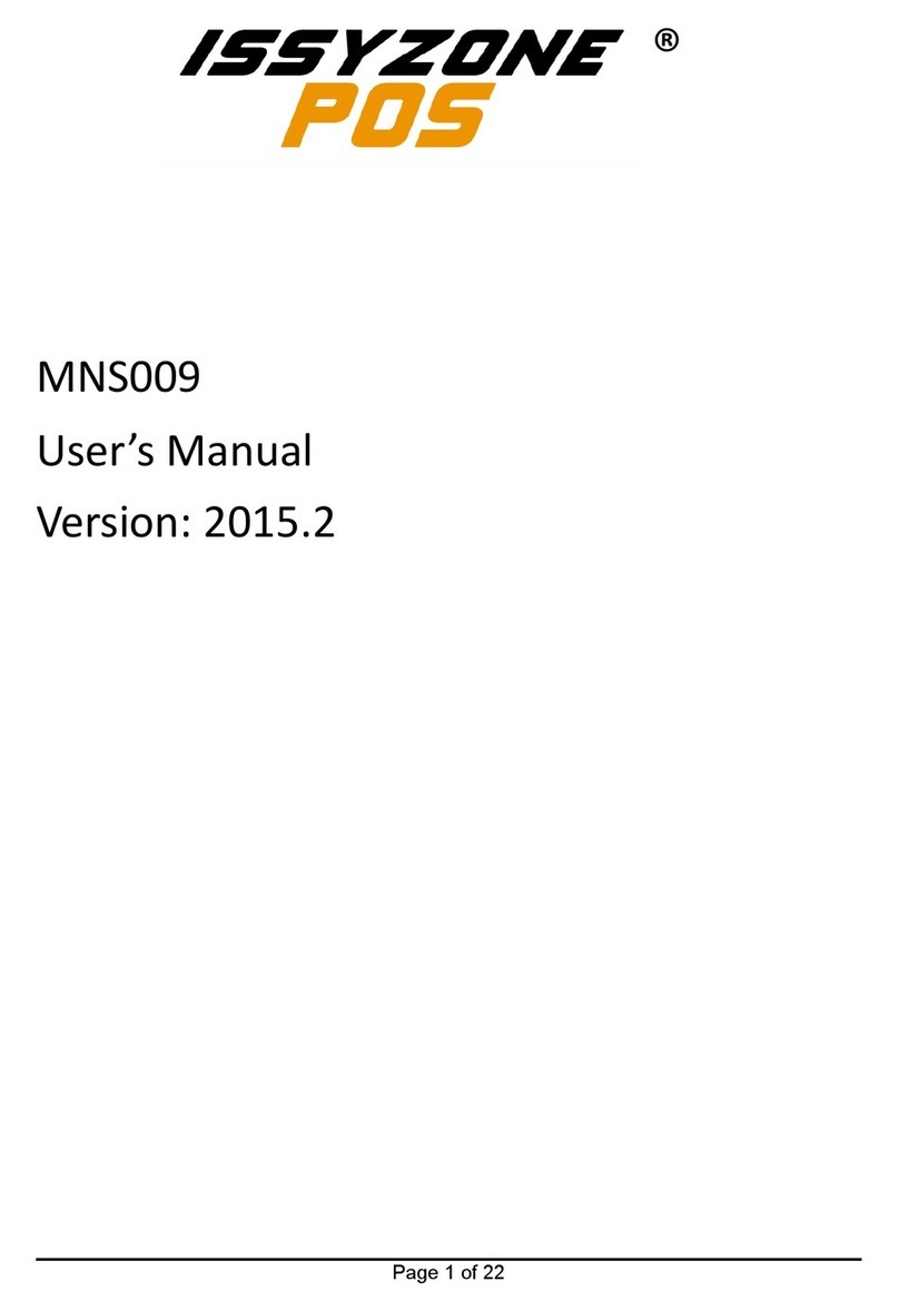 ISSYZONEPOS MNS009 user manual