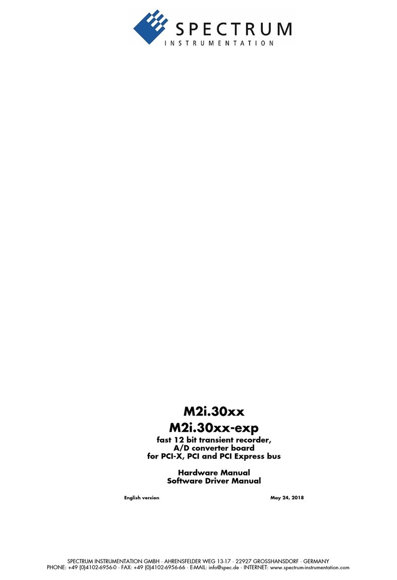 Spectrum M2i.3020 Hardware manual