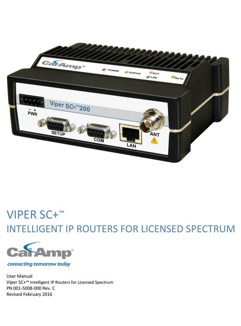 CalAmp VIPER SC+ 100 series User manual
