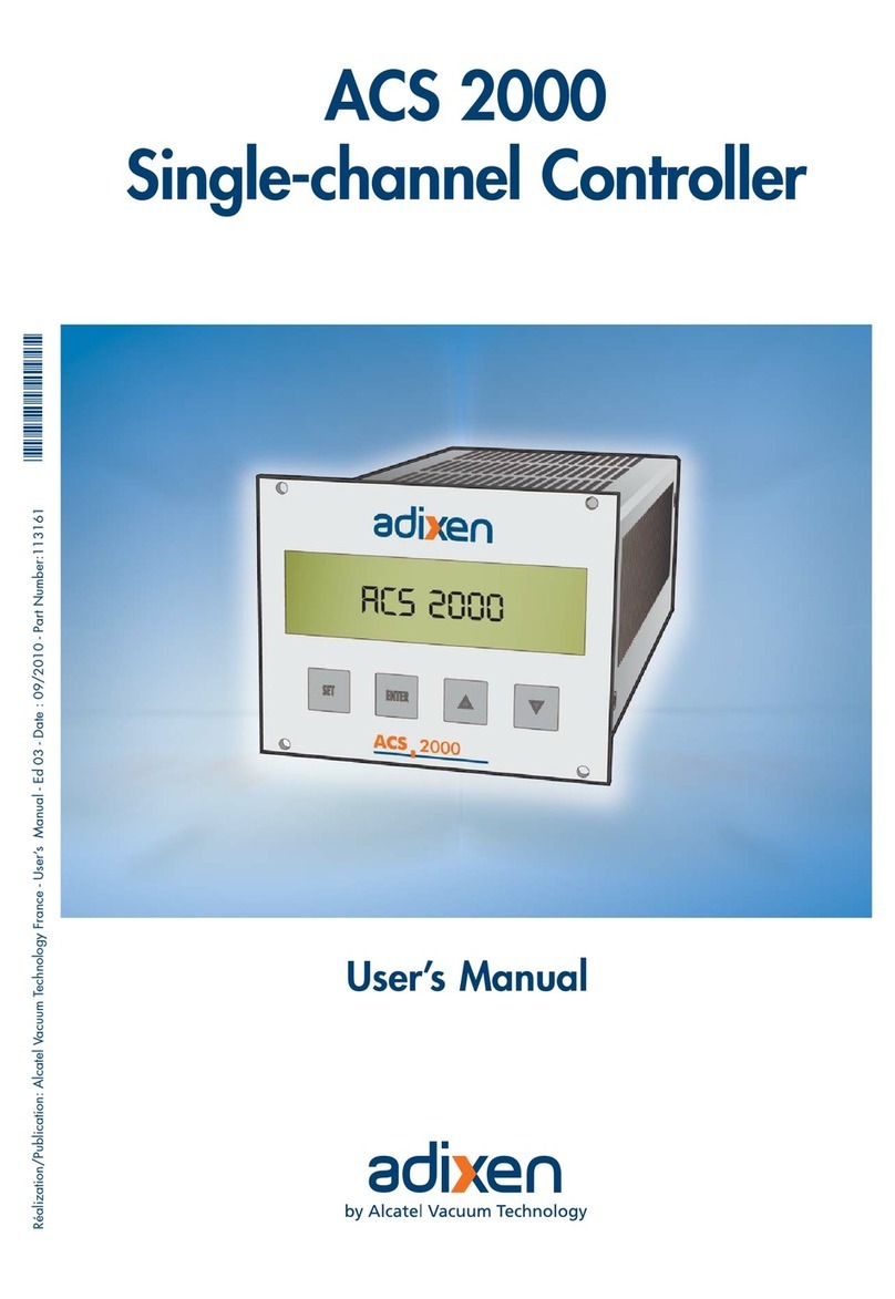 Adixen ACS 2000 user manual