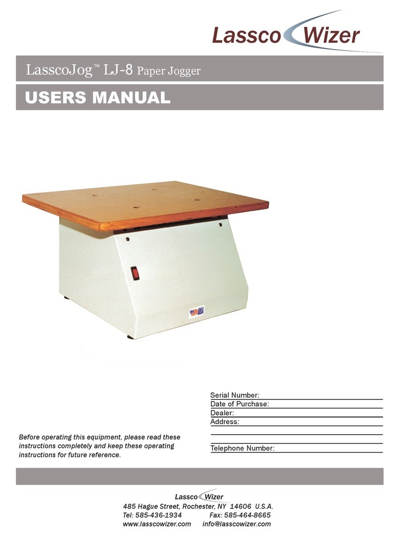 Lassco Wizer LASSCOJOG LJ-8 User manual
