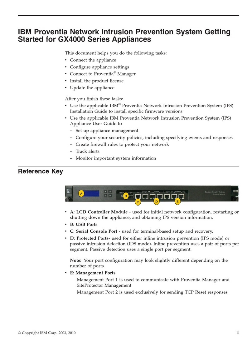 IBM Proventia User manual