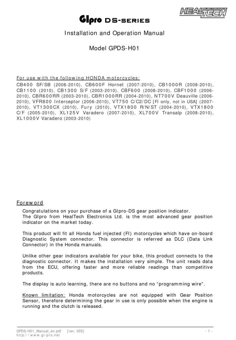 Heal-Tech GPDS-H01 User manual Heal-Tech GPDS-H01 User manual