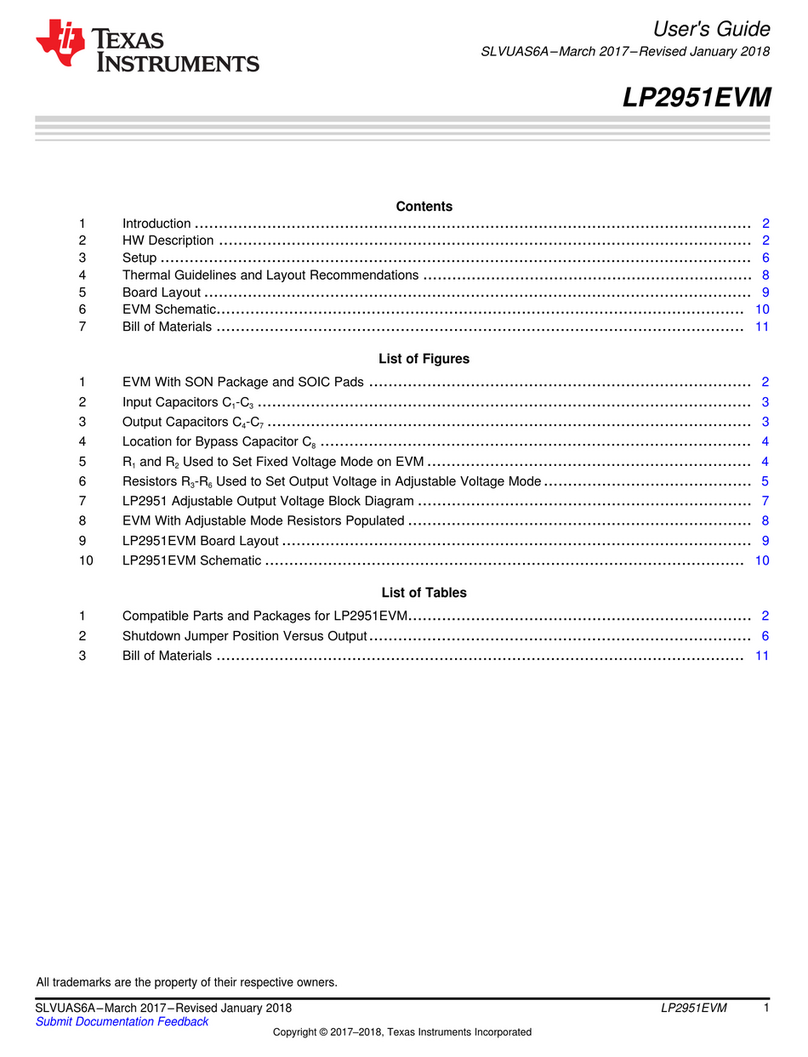 Texas Instruments LP2951EVM User manual