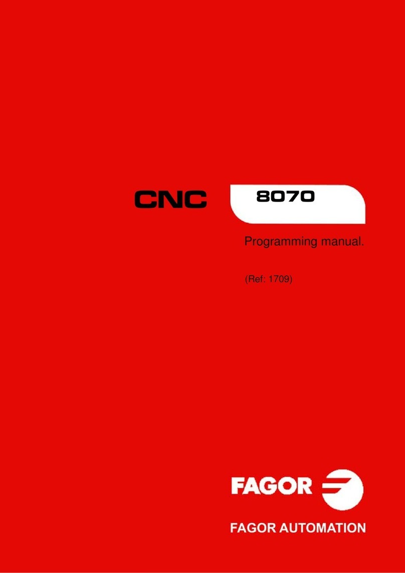 Fagor 8070 BL Programming manual