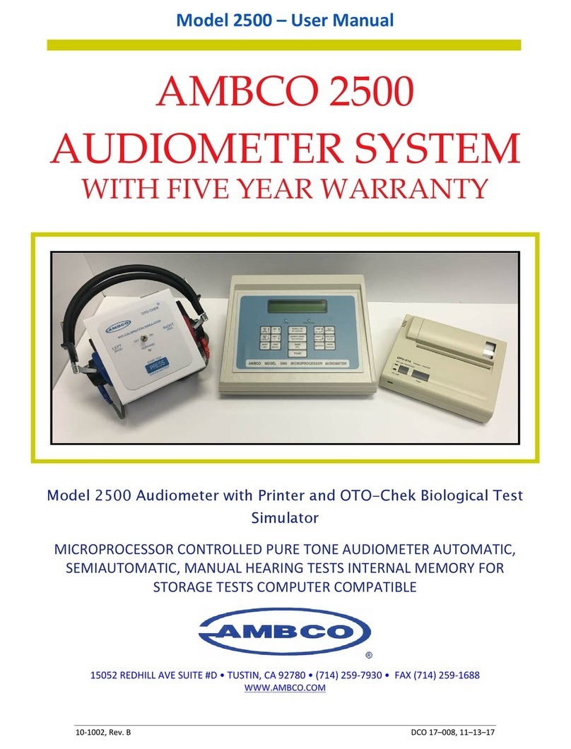 Ambco 2500 user manual