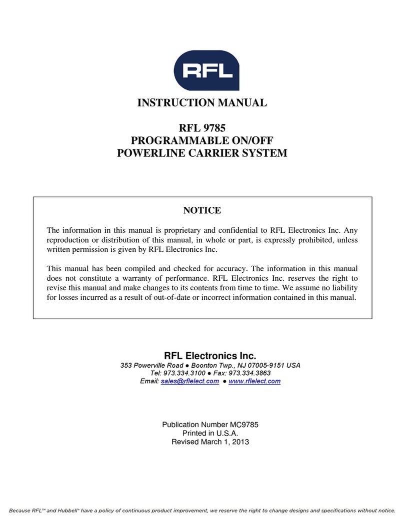 RFL 9785 instruction manual