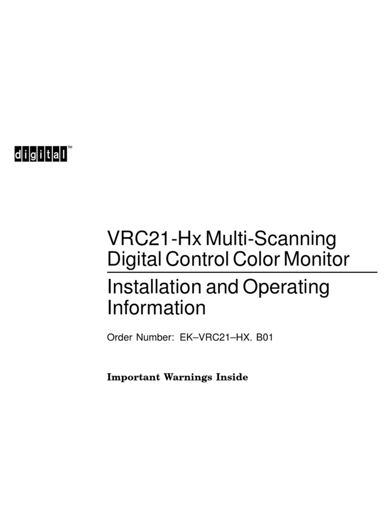 Digital Equipment VRC21-Hx User manual Digital Equipment VRC21-Hx User manual