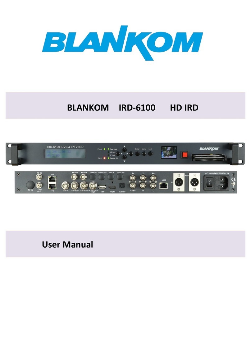 Blankom IRD-6100 user manual