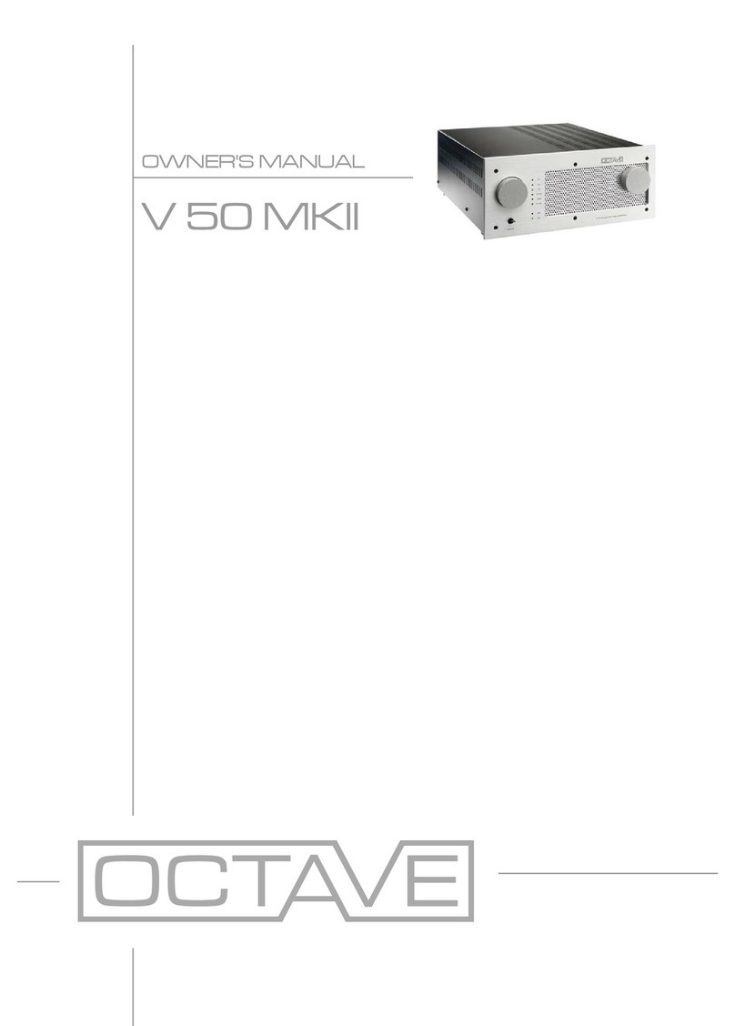 Octave V 50 MKII User manual Octave V 50 MKII User manual
