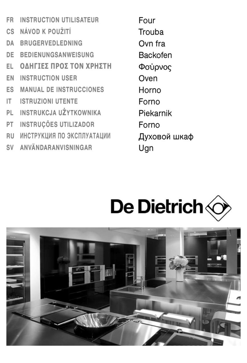 DeDietrich DOP6557B Installation instructions