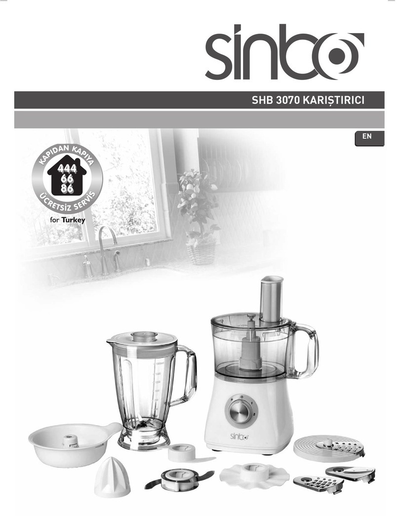 Sinbo SHB 3070 instruction manual