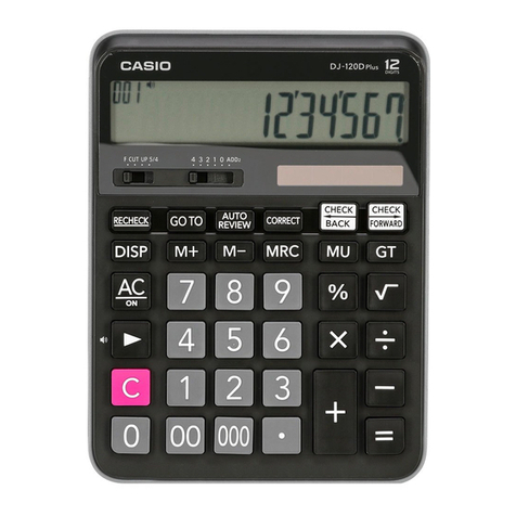 Casio DJ-120D plus User manual