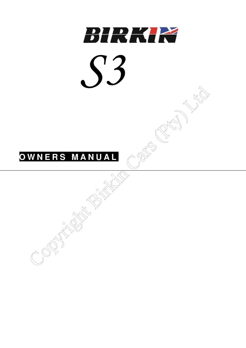 Birkin S3 owner's manual