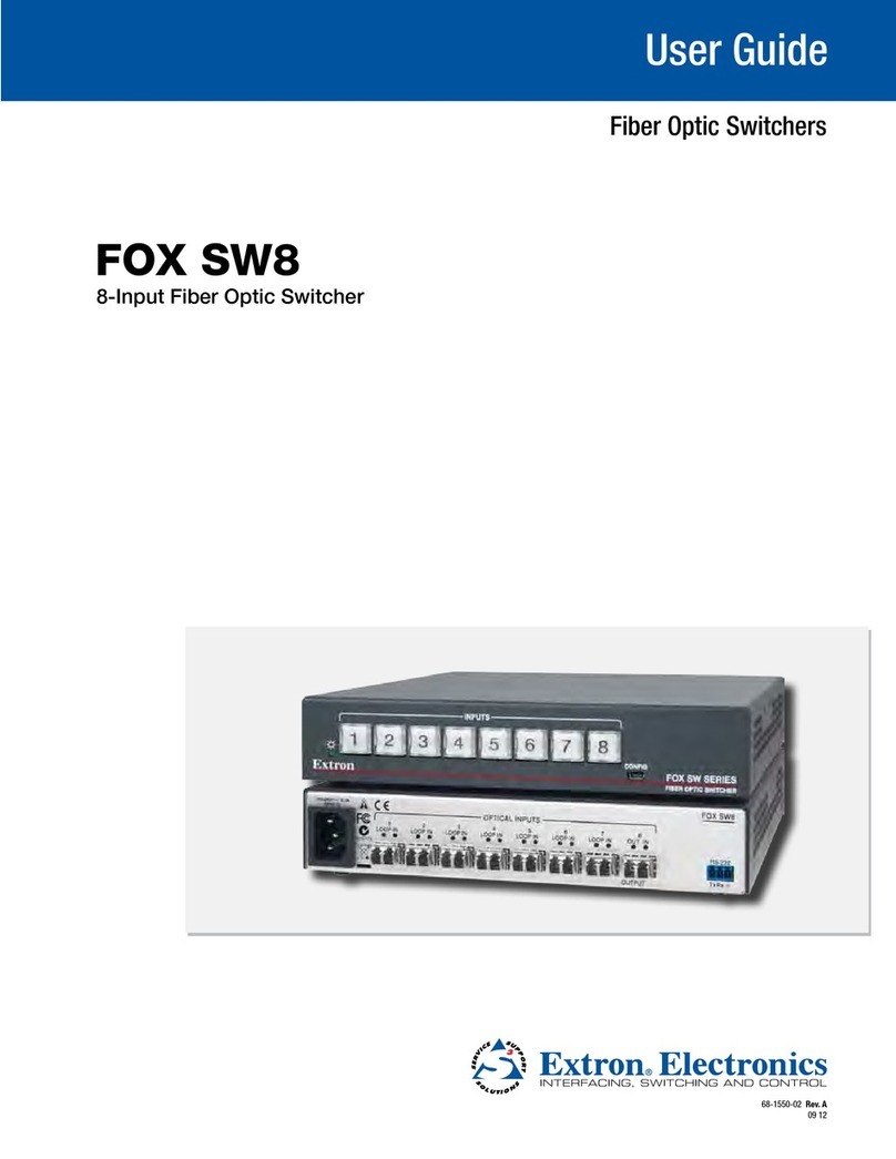 Extron electronics FOX SW8 MM User manual