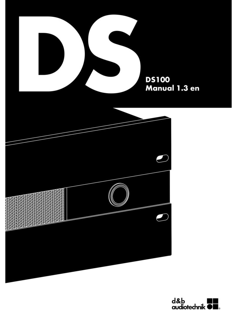 d & b audiotechnik DS100 manual