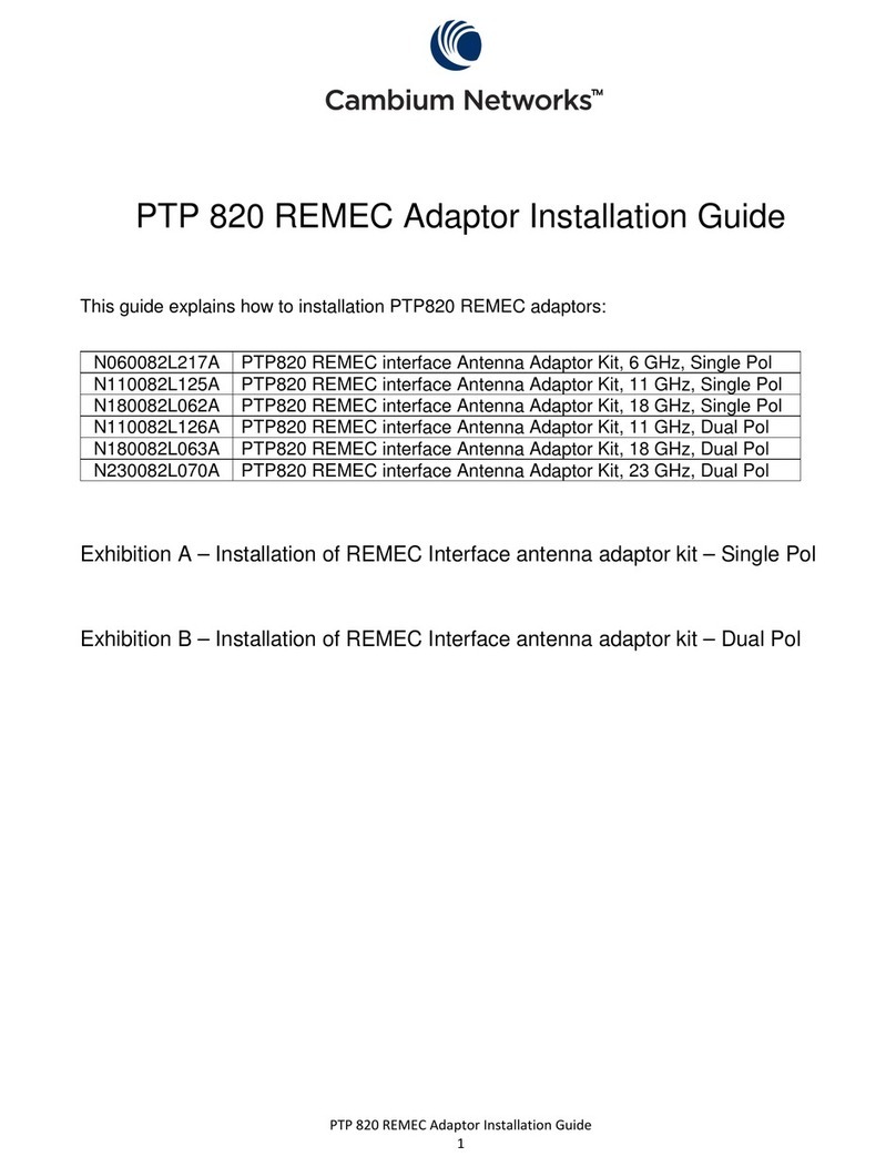 Cambium Networks PTP 820 Series installation guide