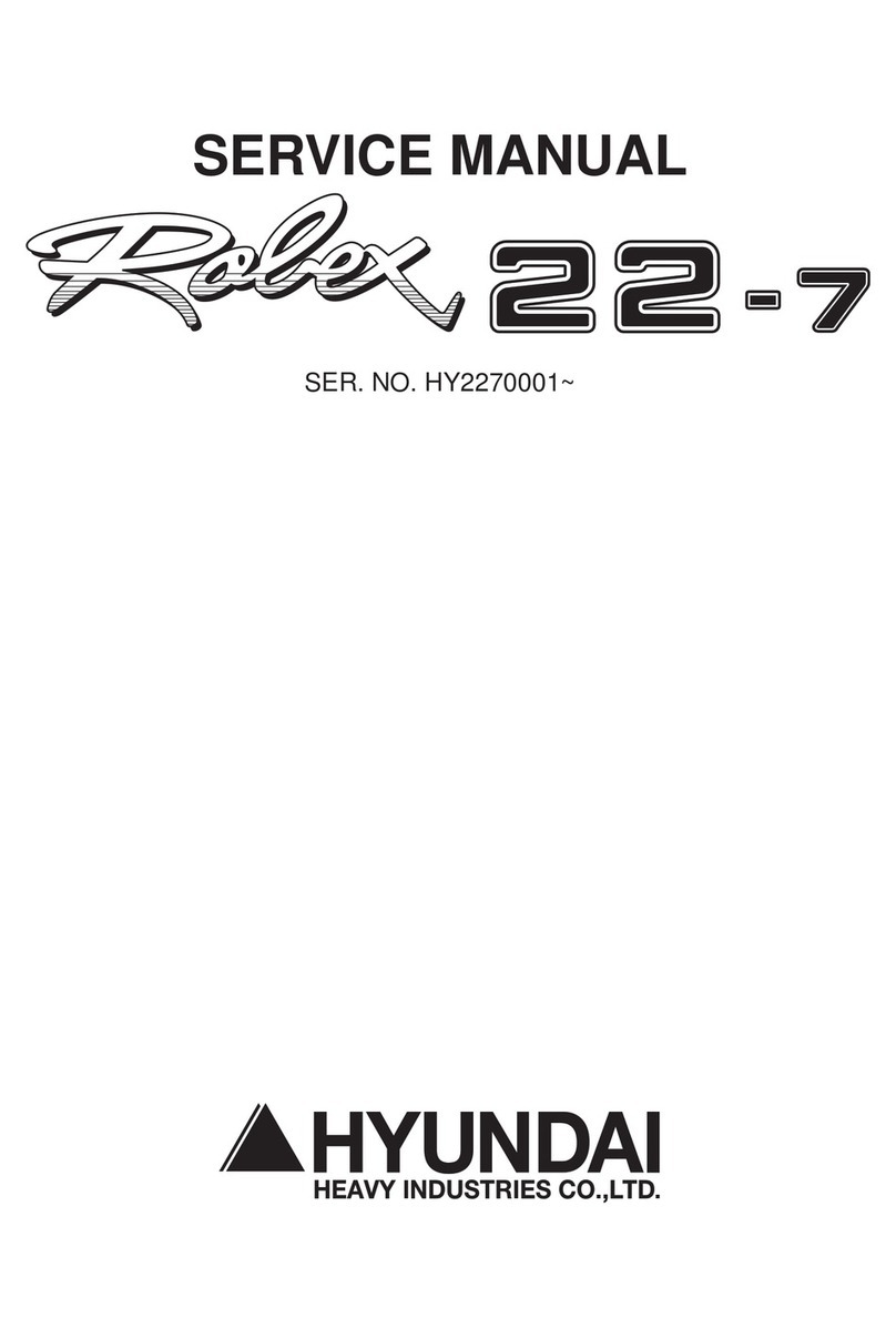 Hyundai Robex 22-7 Service manual