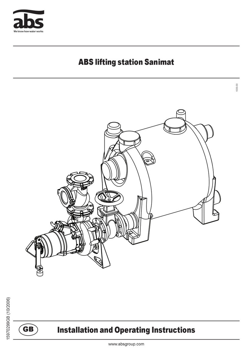ABS Sanimat  1501S Installation and operating instructions