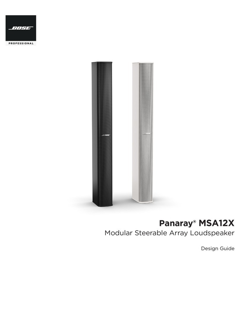 Bose Panaray MSA12X Design guide