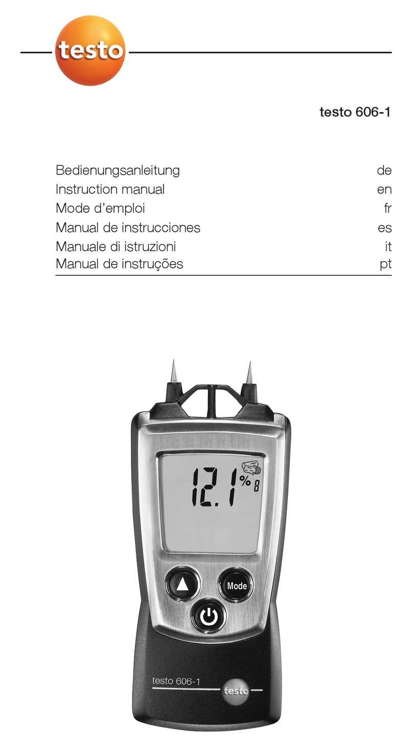 TESTO 606-1 User manual