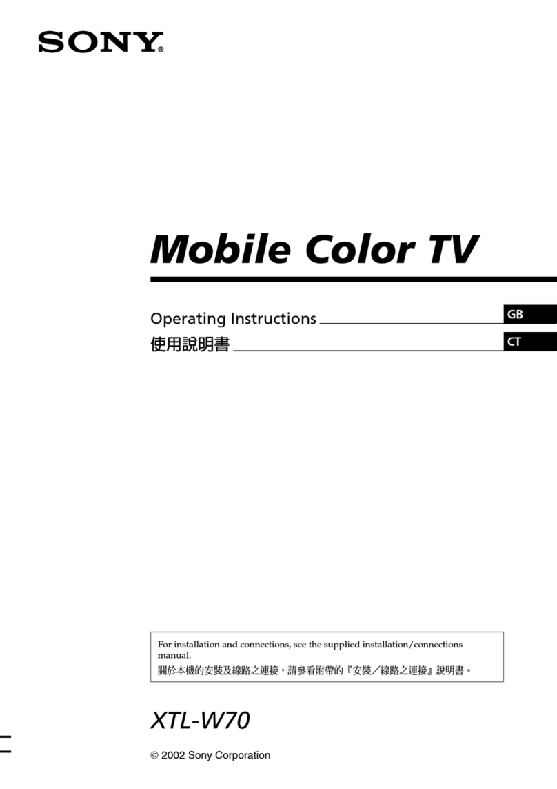 Sony XTL-W70 User manual Sony XTL-W70 User manual