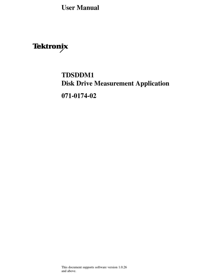 Tektronix TDSDDM1 User manual