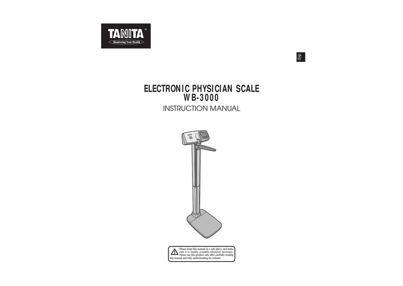 Tanita WB-3000 User manual