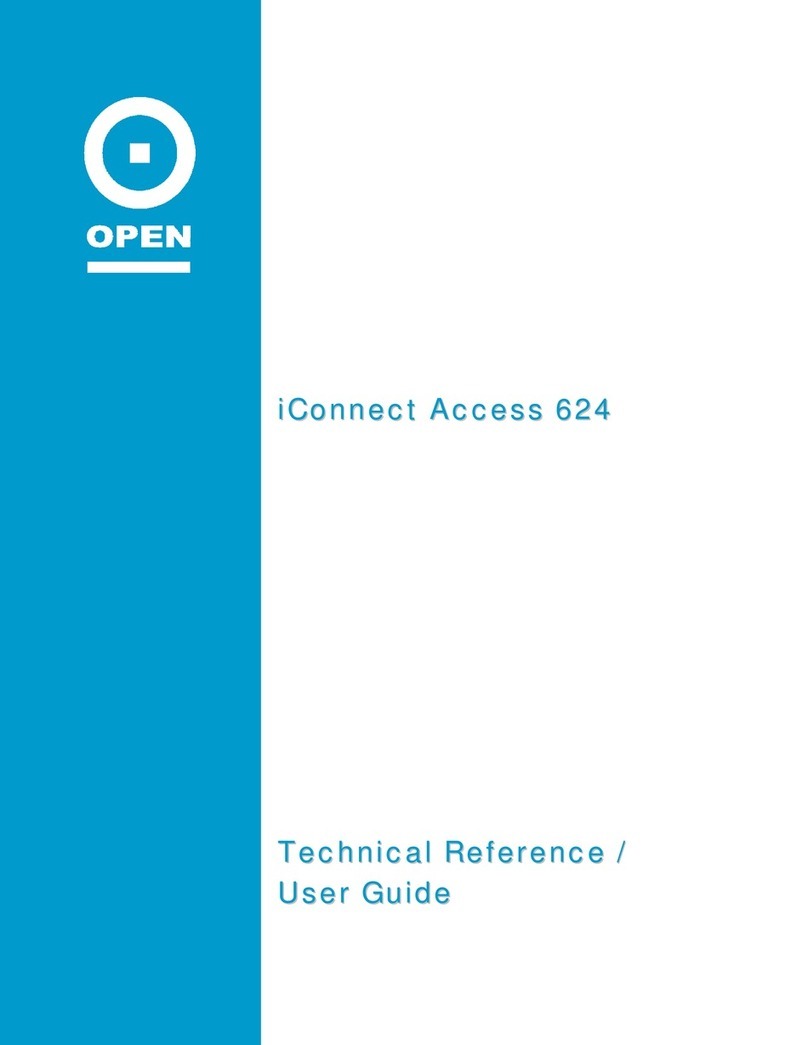 Open Networks iConnect Access 624 User manual