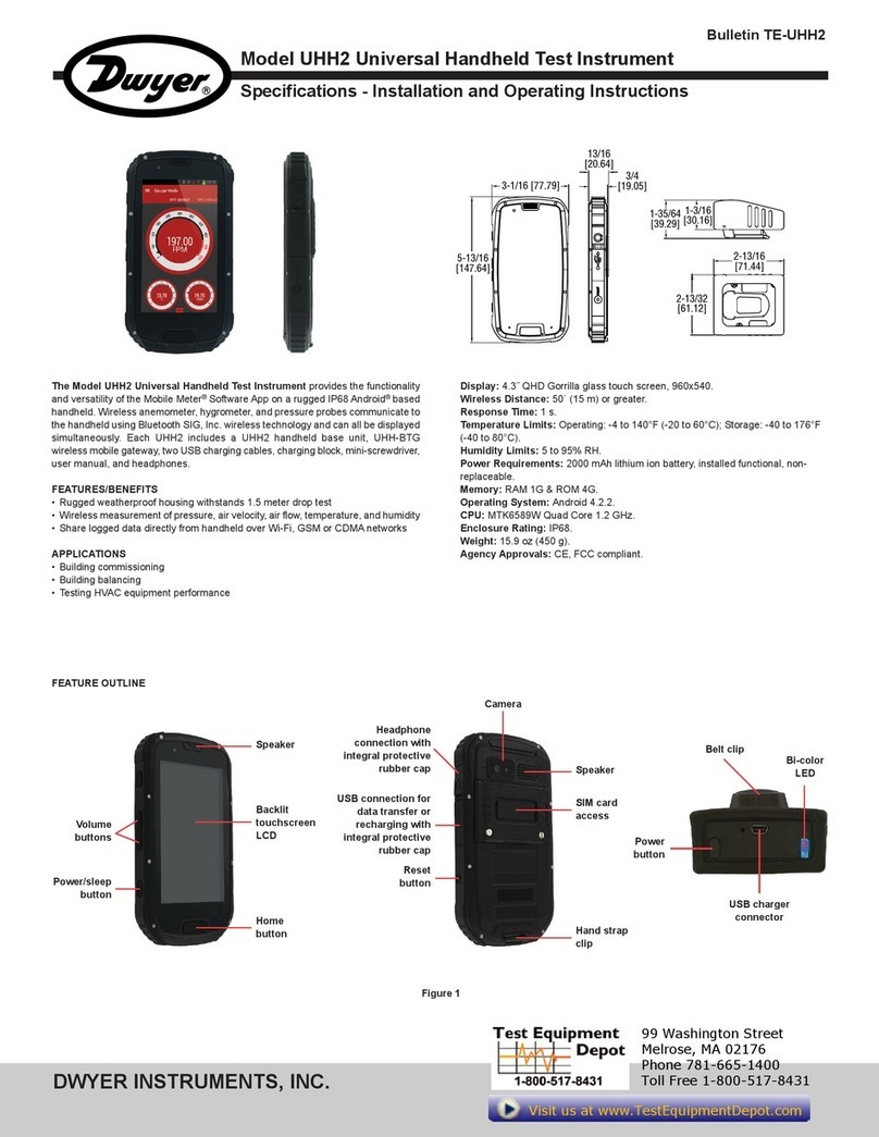 Dwyer Instruments UHH2 User manual
