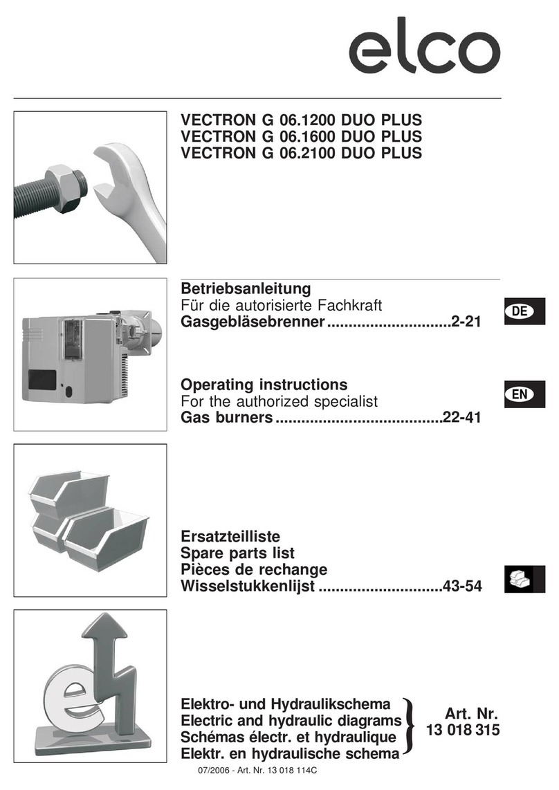 elco VECTRON G 06.1200 DUO PLUS operating instructions