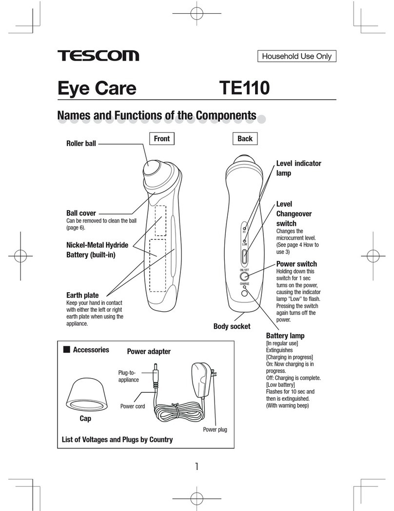Tescom Eye Care TE110 manual