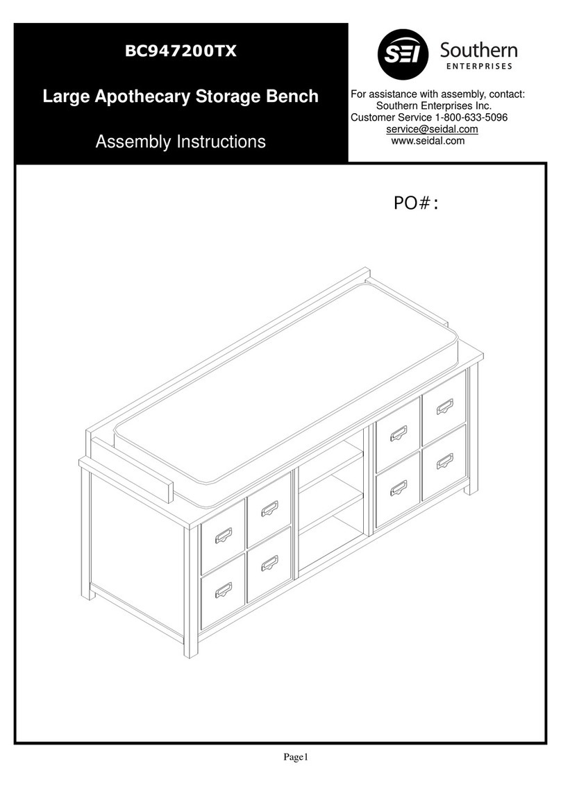 Southern Enterprises BC947200TX Assembly instructions