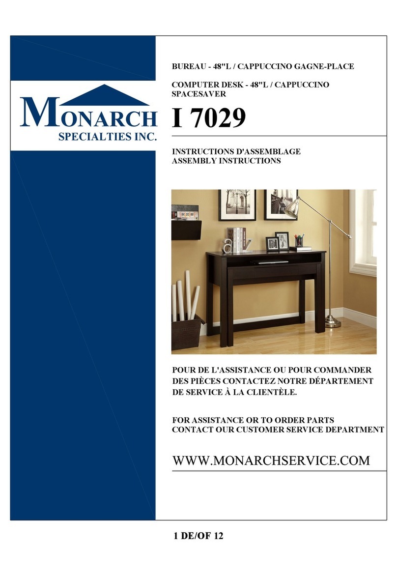 Monarch Specialties I 7029 Assembly instructions Monarch Specialties I 7029 Assembly instructions