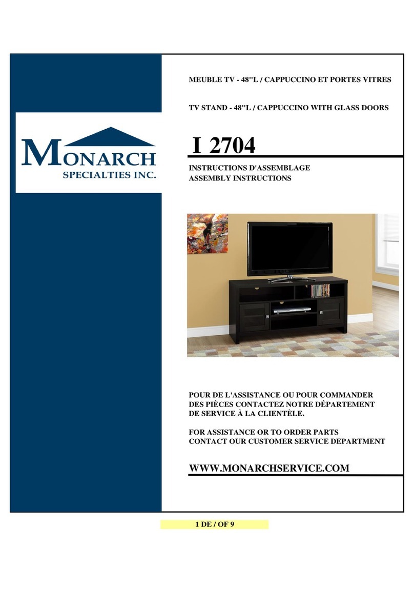 Monarch Specialties I 2704 Assembly instructions