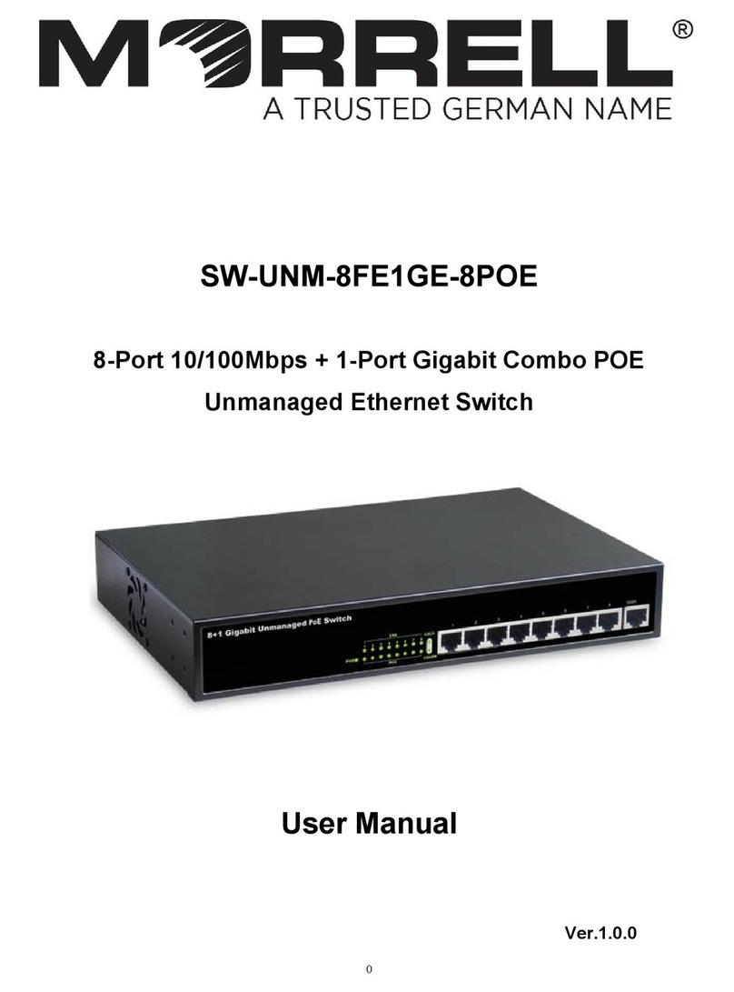 Morrell SW-UNM-8FE1GE-8POE User manual