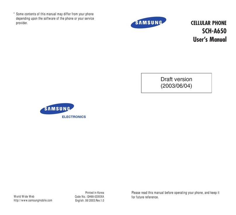 Samsung SCH-A650 User manual Samsung SCH-A650 User manual