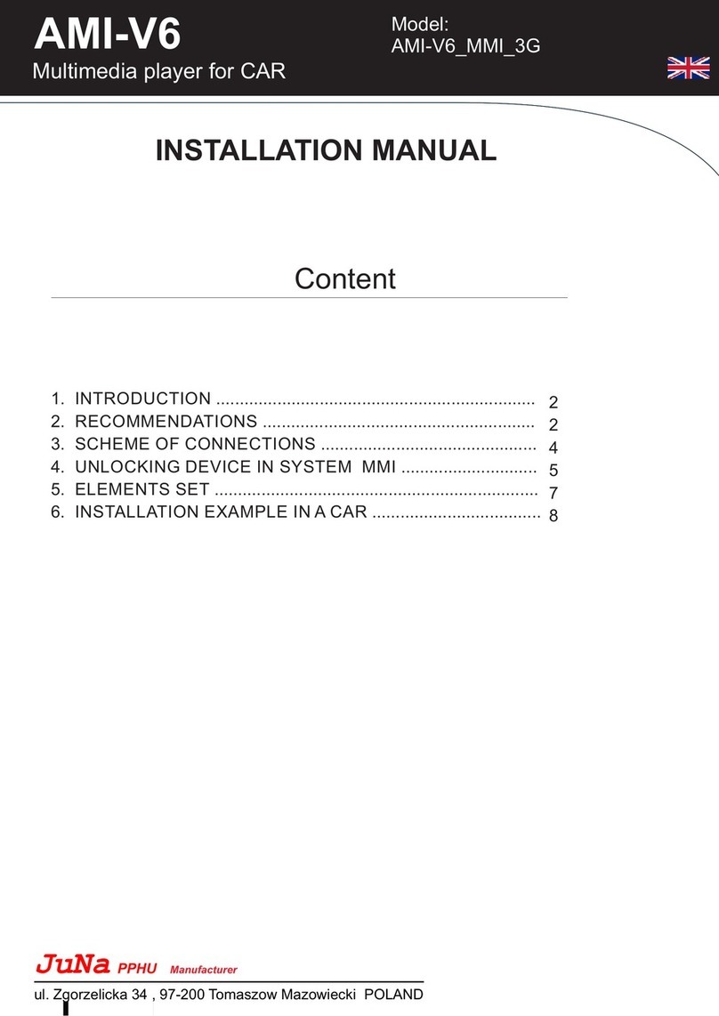 Juna AMI-V6 installation manual