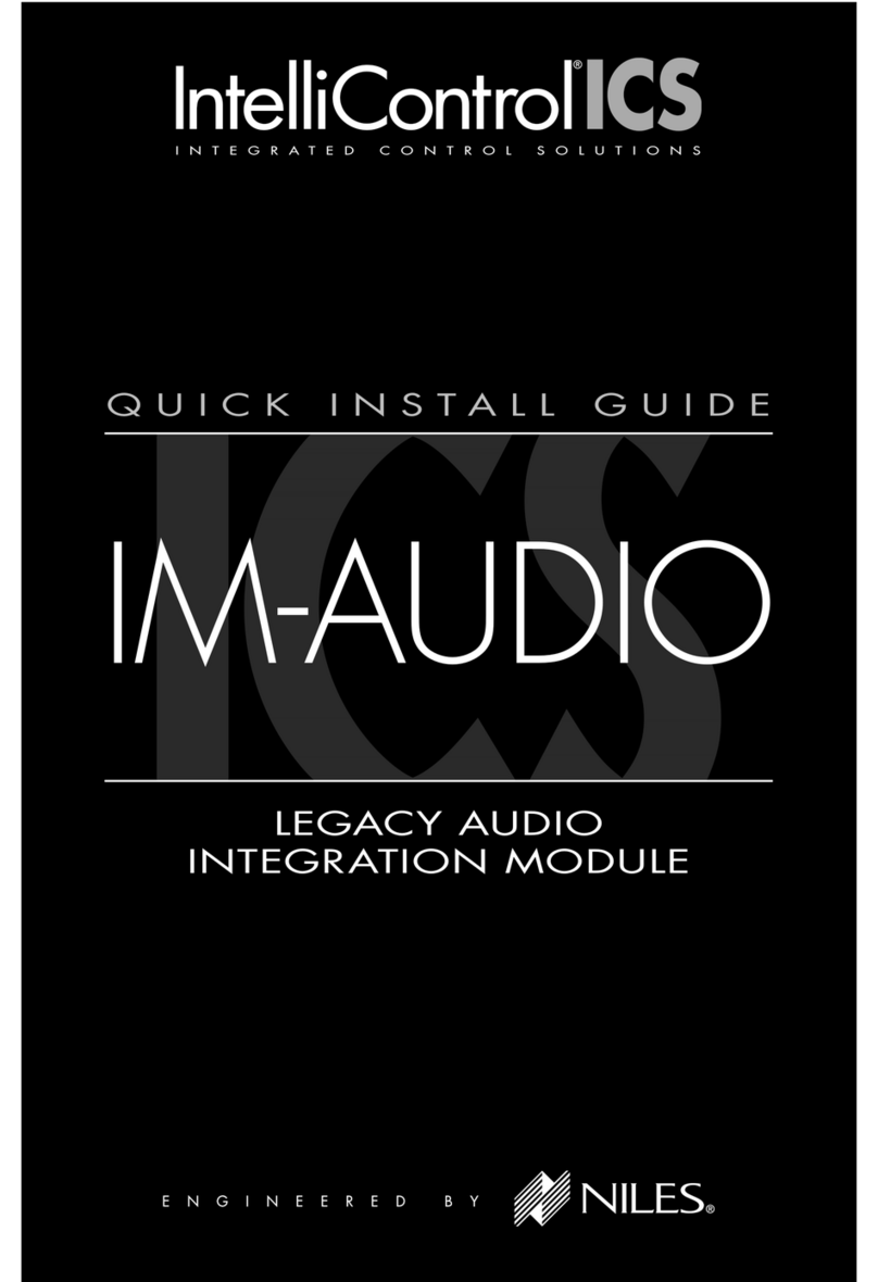 IntelliControl ICS IM-AUDIO Quick install guide
