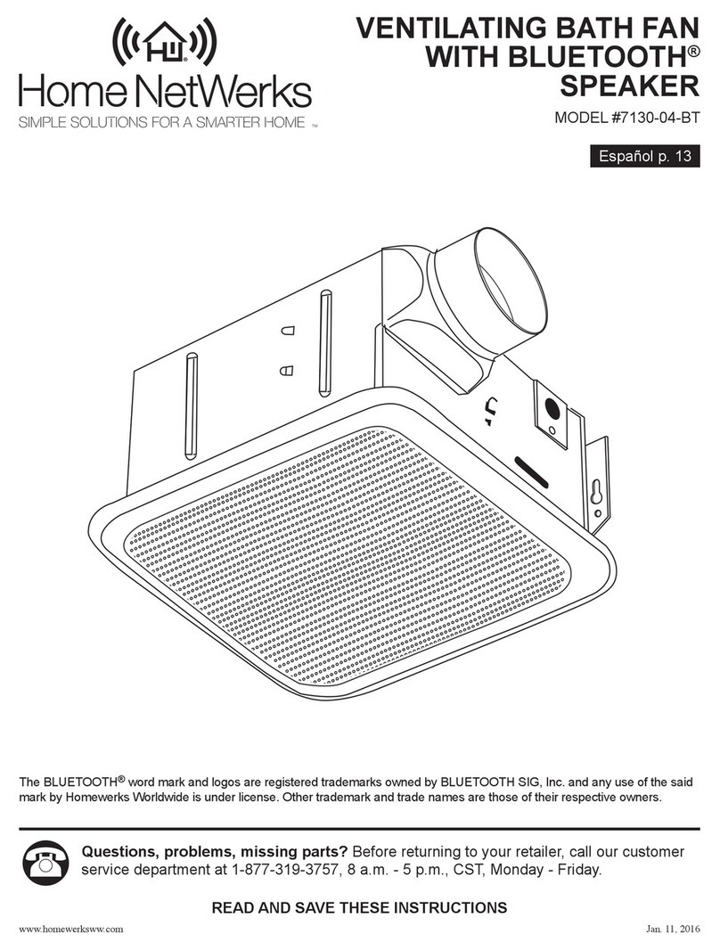 HOME NETWERKS 7130-04-BT manual