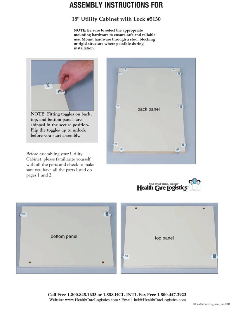 Health Care Logistics 5130 Assembly instructions