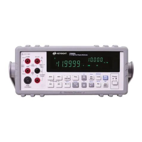 Keysight U3402A quick start guide