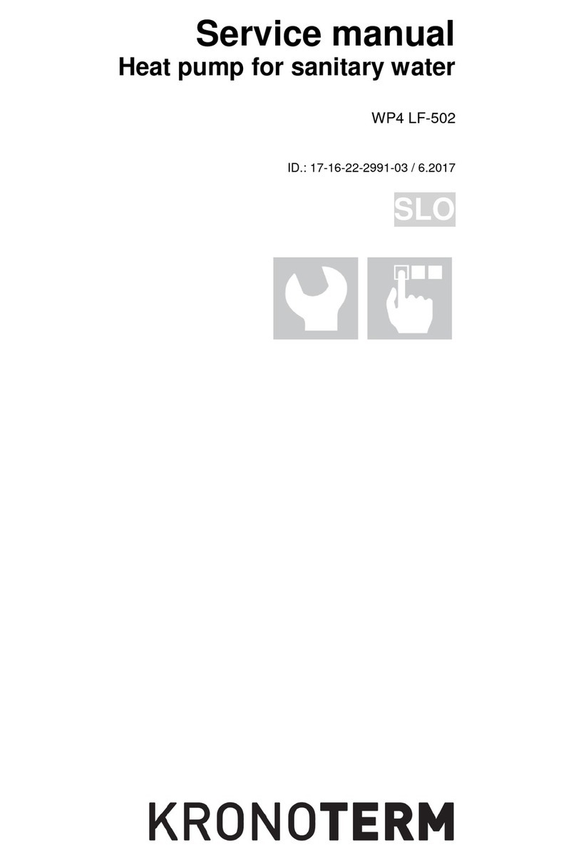 Kronoterm WP4 LF-502 User manual Kronoterm WP4 LF-502 User manual