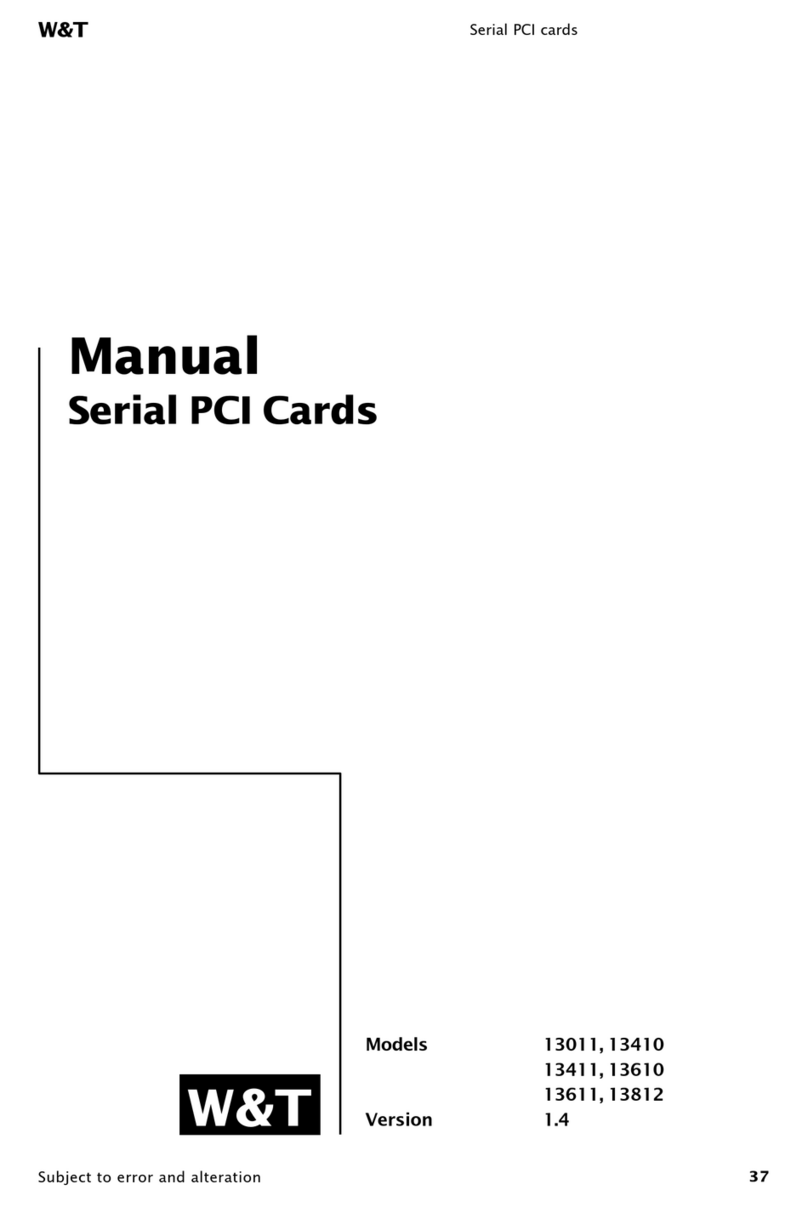 W&T Electronics 13011 manual