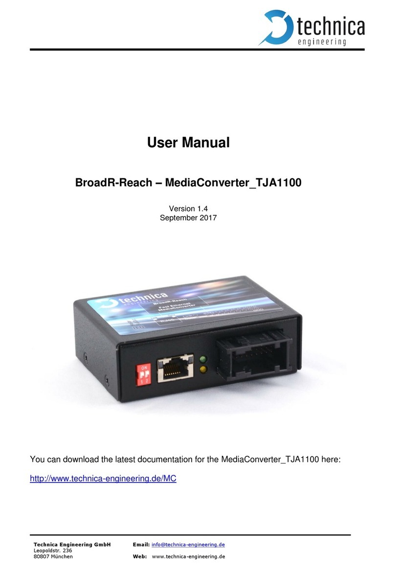 Technica TJA1100 user manual Technica TJA1100 user manual