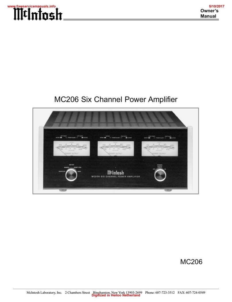 McIntosh MC206 User manual