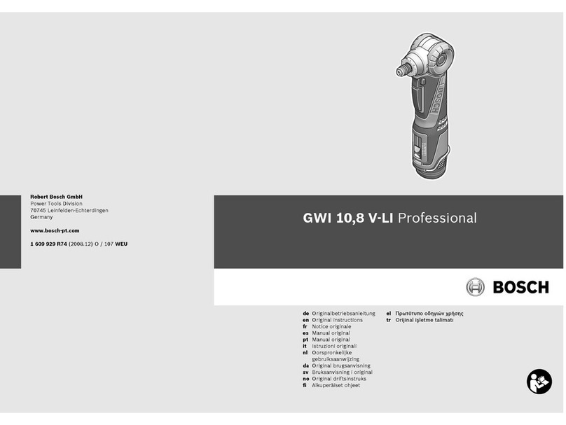 Bosch GWI 10,8 V-LI Professional Original instructions