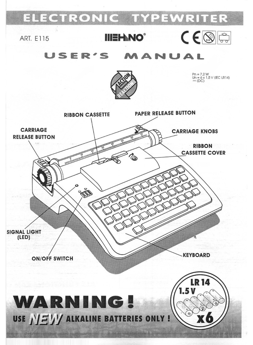 Mehano E115 User manual