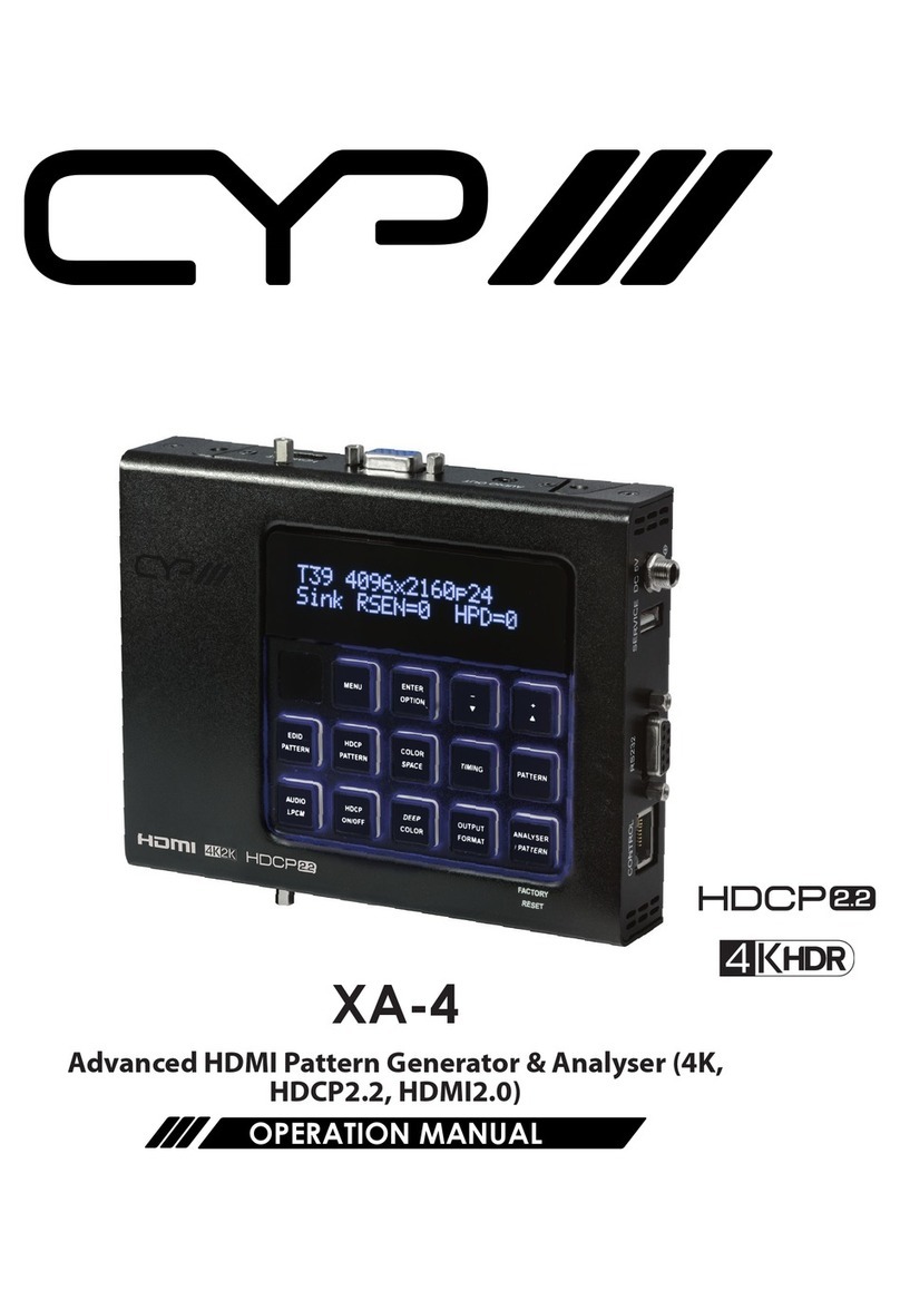 CYP XA-4 Operator's manual